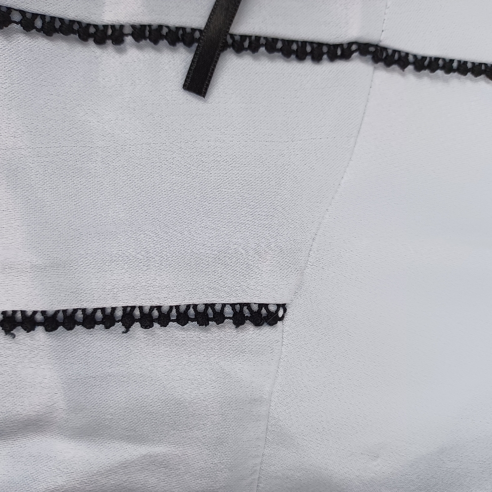 Anthropologie V Neck Lace Trim Slip Dress Size 8 Women Feminine Viscose - Picture 5 of 16